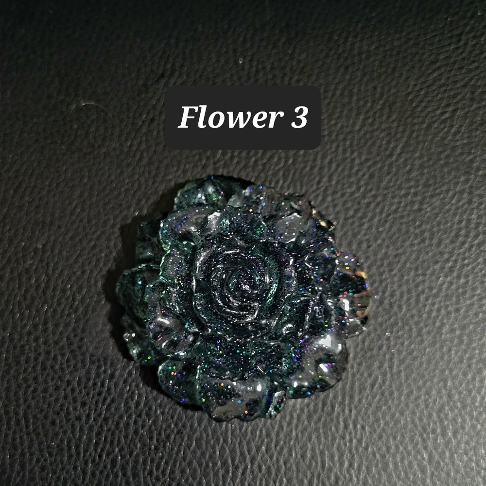 Handmade Resin Flower Paperweight or Decor - Picture 6 of 13